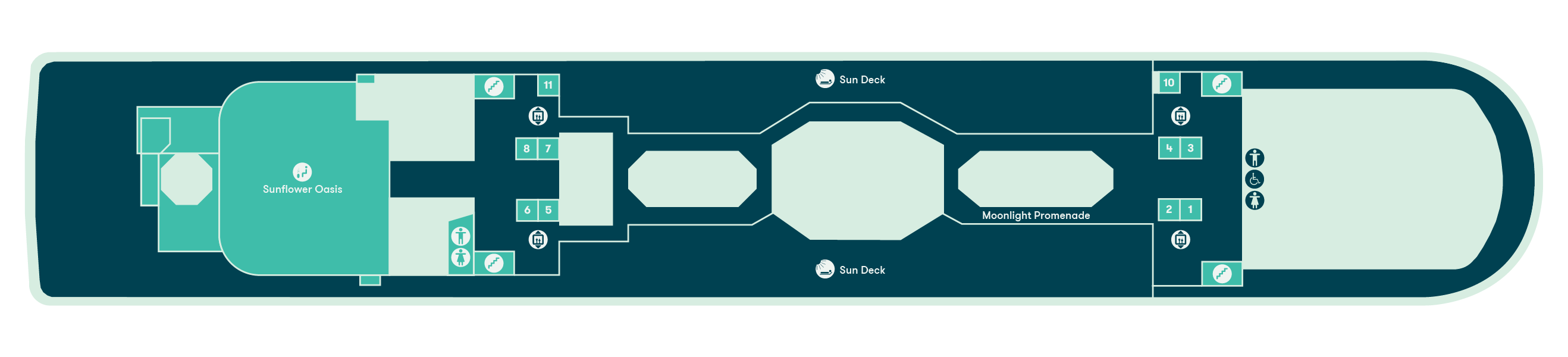 Silja Serenade deck 12 plan