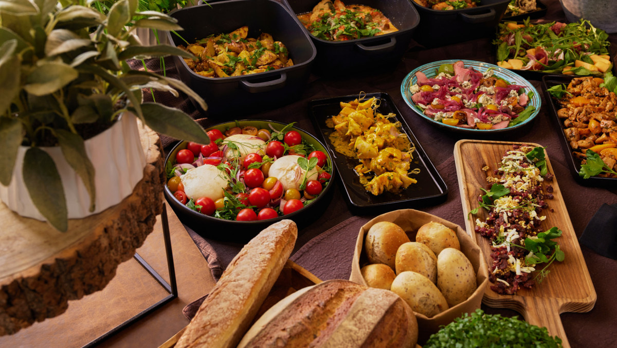 Ett urval av matalternativ på Grande Buffet