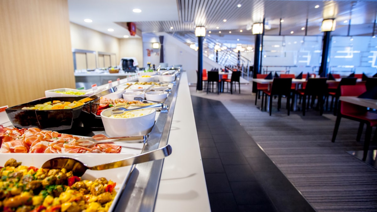 Ett urval av matalternativ på Grande Buffet