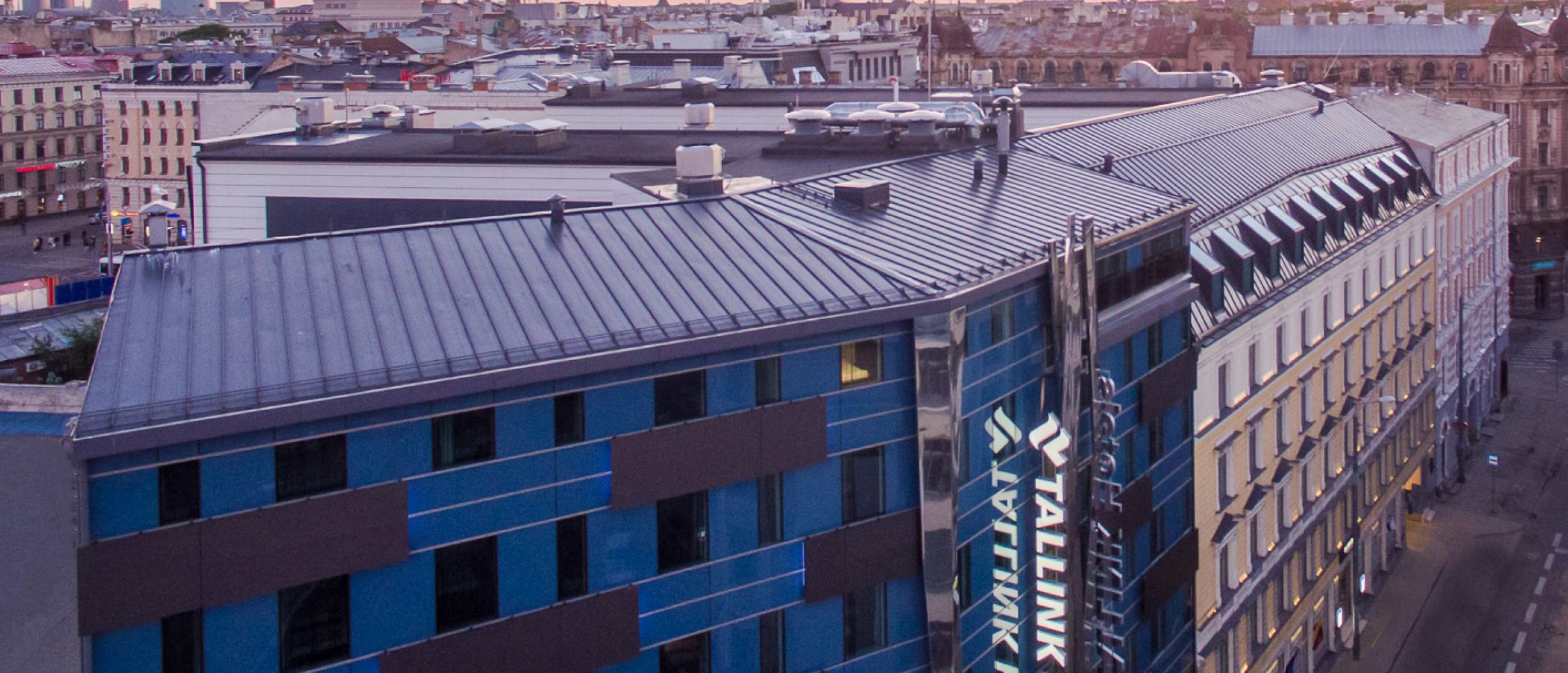 Fasaden av hotellet Tallink Hotel Riga i Lettland