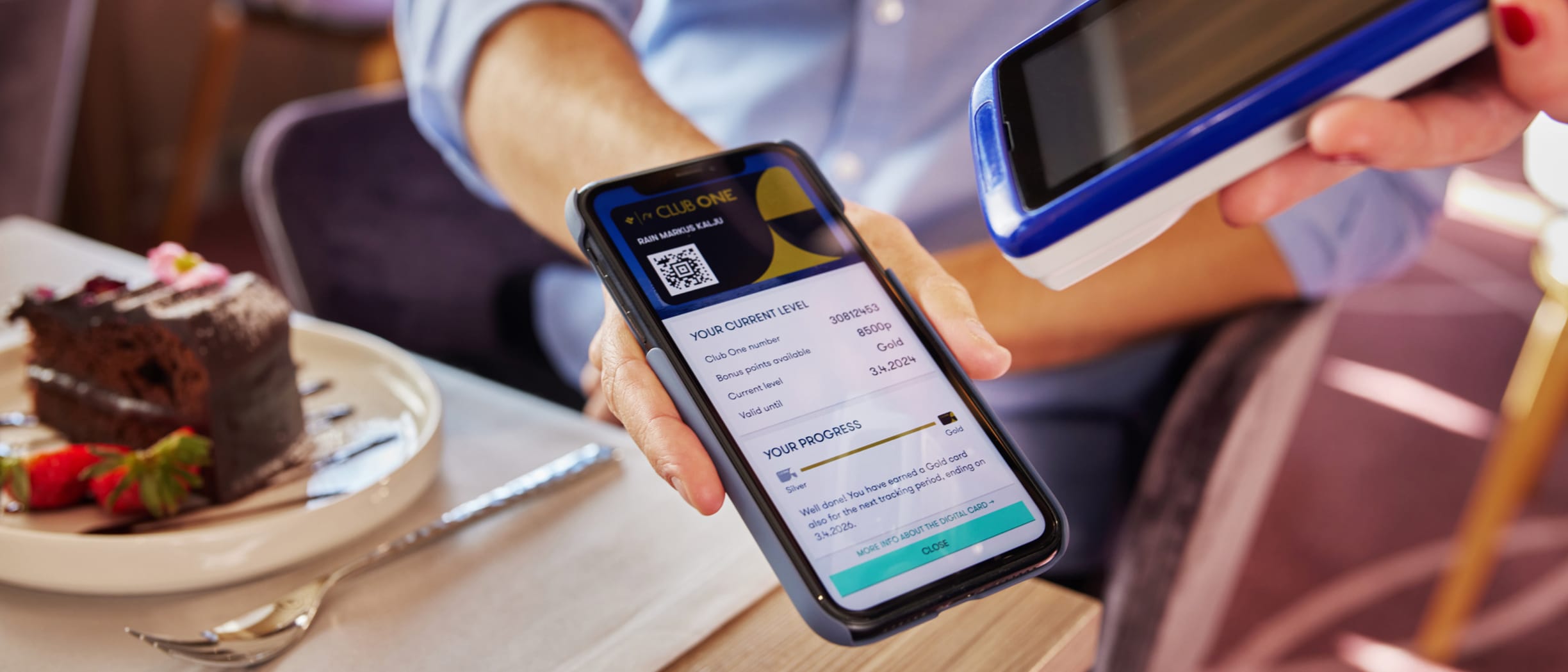 Digitalt Club One-kort i Tallink Silja Lines app