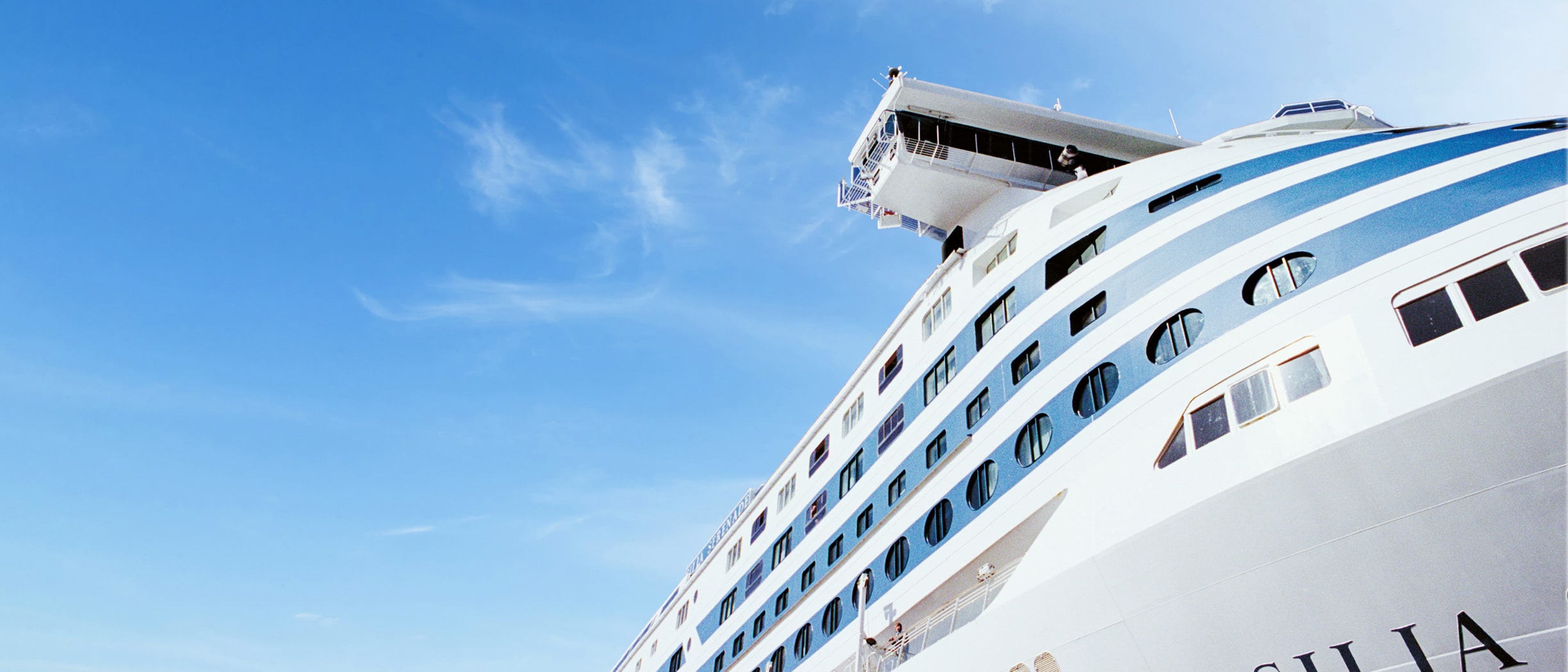 Silja Serenaden kylki ulkoa
