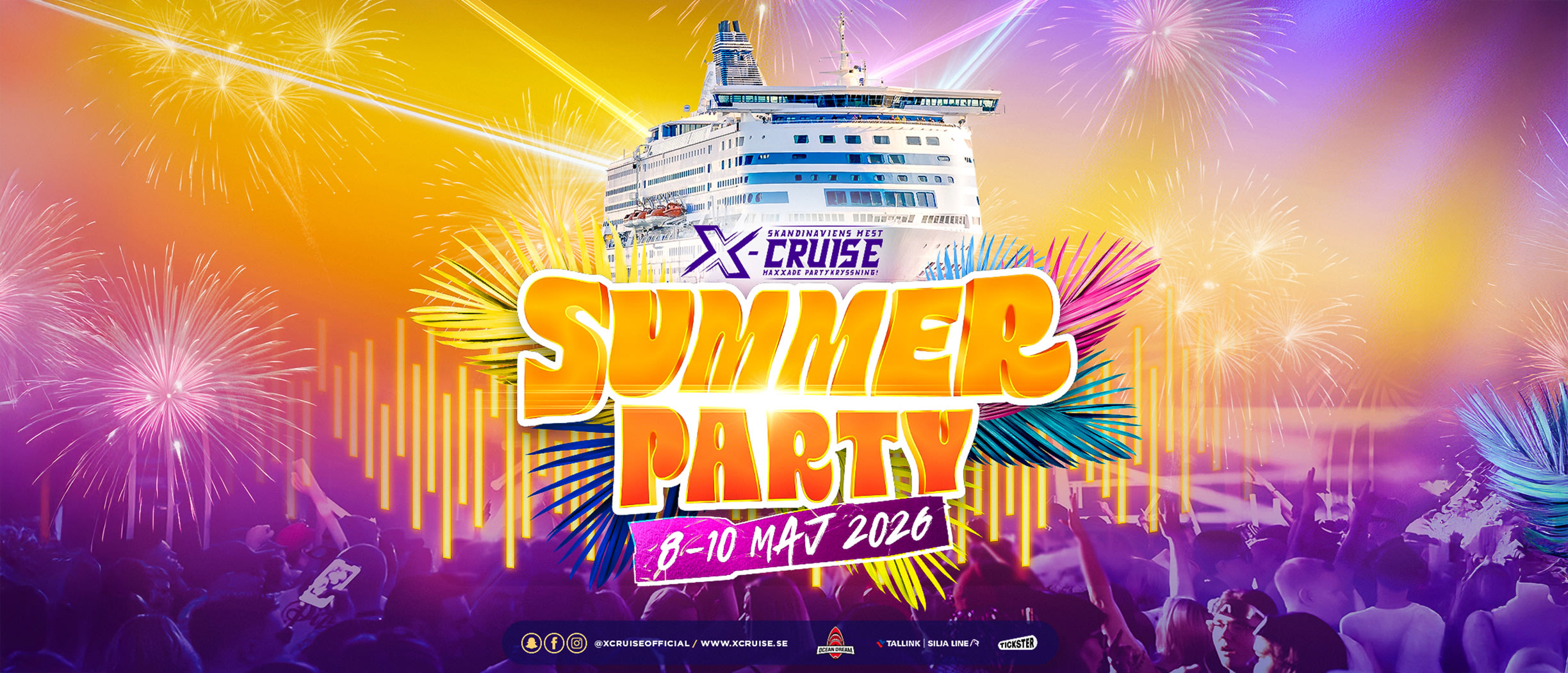 X-Cruise Summer Party 8–10 maj 2026
