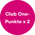 Club One-Punkte x 2