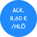 ALK.8.60 €/HLÖ