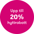 Upp till 20% hyttrabatt
