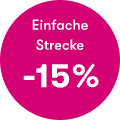 Einfache Strecke -15%