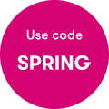 Use code SPRING