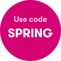 Use code SPRING