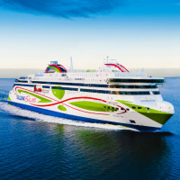 Tallinki laev Megastar sõidab merel