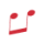 Muusikanoot punane