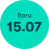 Endast 15.07.