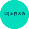 5月31日のみ