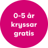 0-5 år kryssar gratis