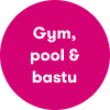 Gym, pool & bastu