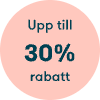 Upp till 30% rabatt