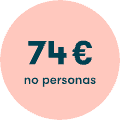 74 € no personas
