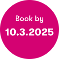 Book by 10.03.2025