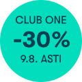 Club One -30% 9.8. ASTI