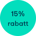 15% rabatt