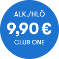 ALK./HLÖ 9,90€ CLUB ONE