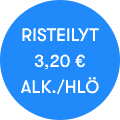 Risteilyt 3,20 € alk./hlö