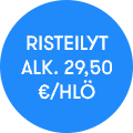 Risteilyt alk. 29.50 €/hlö