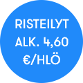 Risteilyt 4,60 € alk./hlö